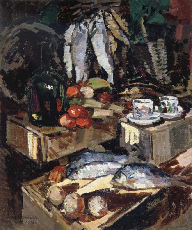 Konstantin Korovin Fish oil painting image